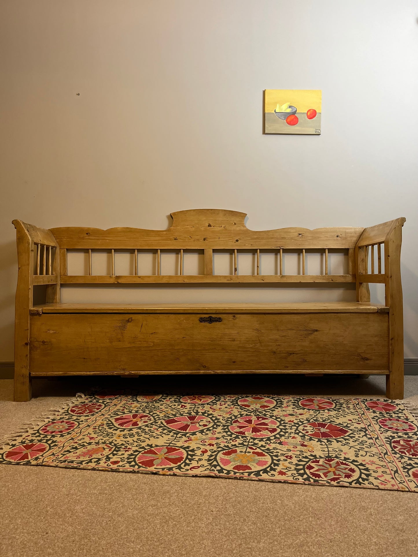 Continental Pine Box Seat /Settle.