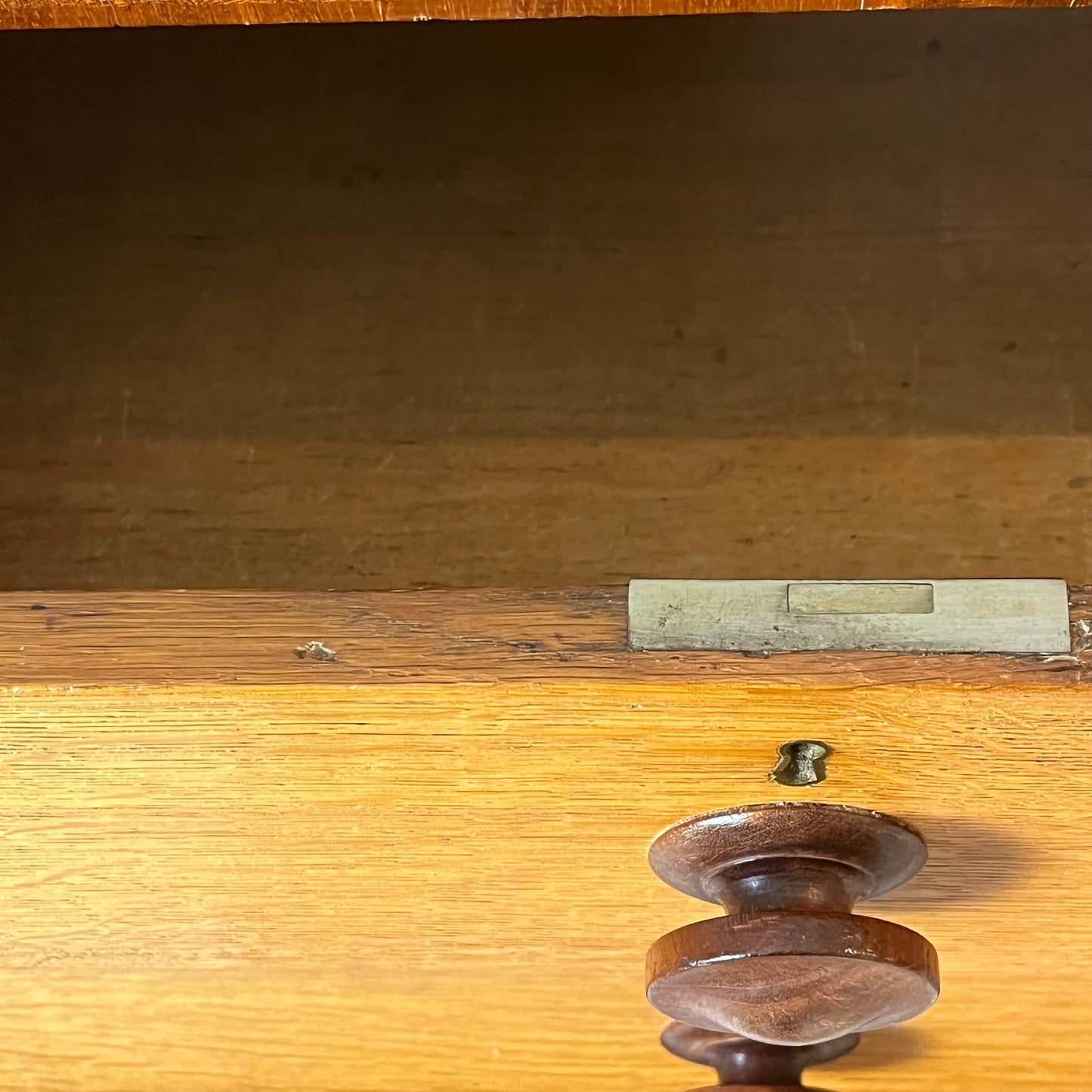 Oak and Mahogany Drawers.