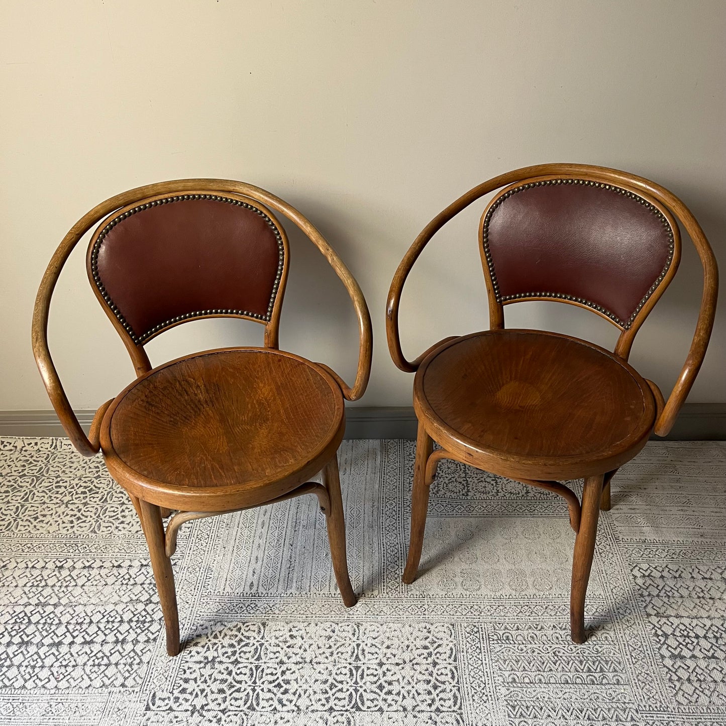 Pair of Bentwood Armchairs.