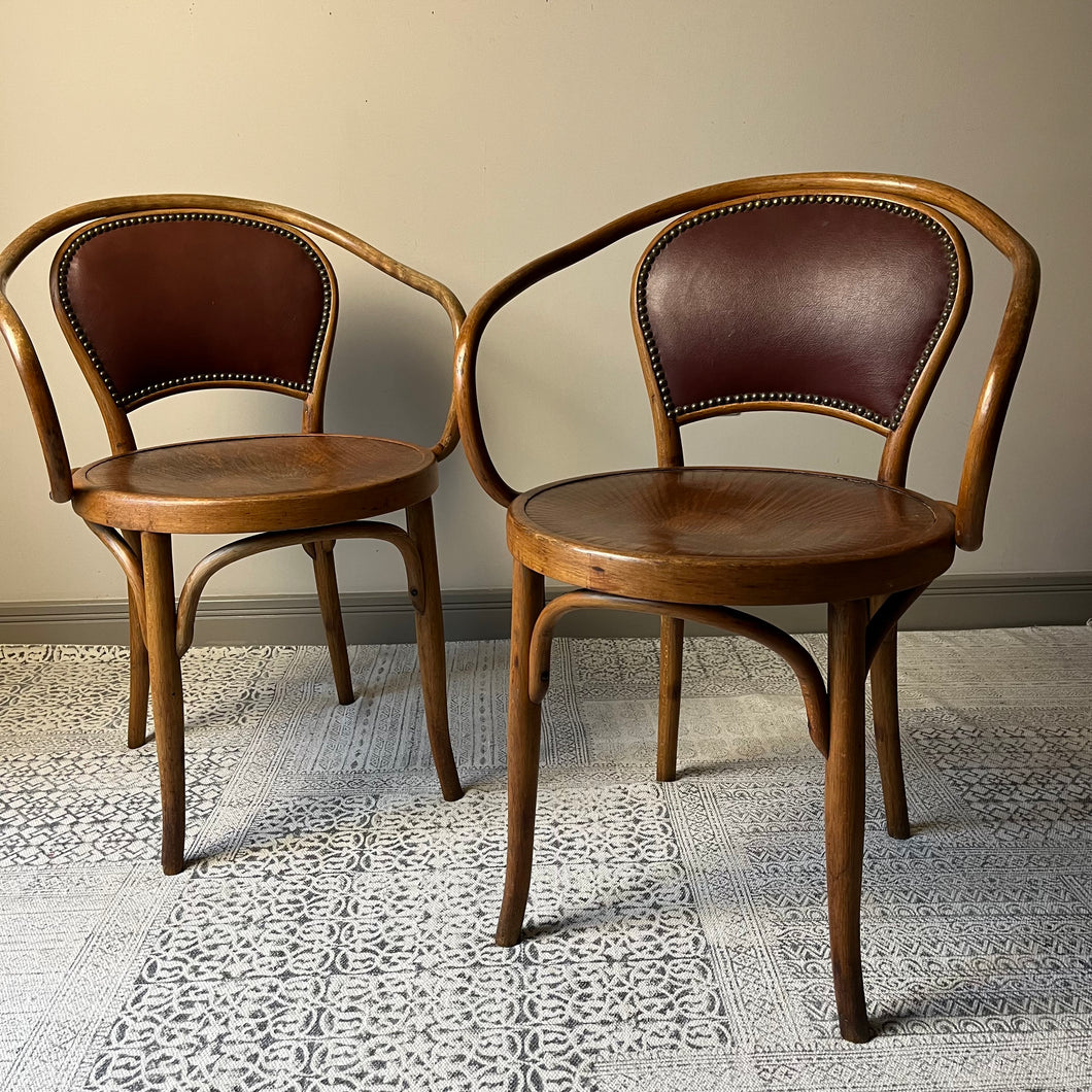 Pair of Bentwood Armchairs.