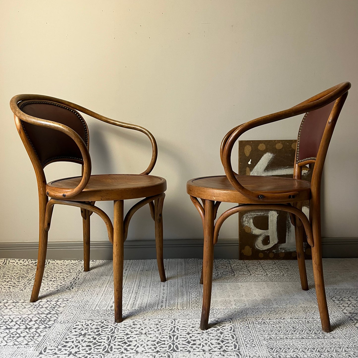 Pair of Bentwood Armchairs.