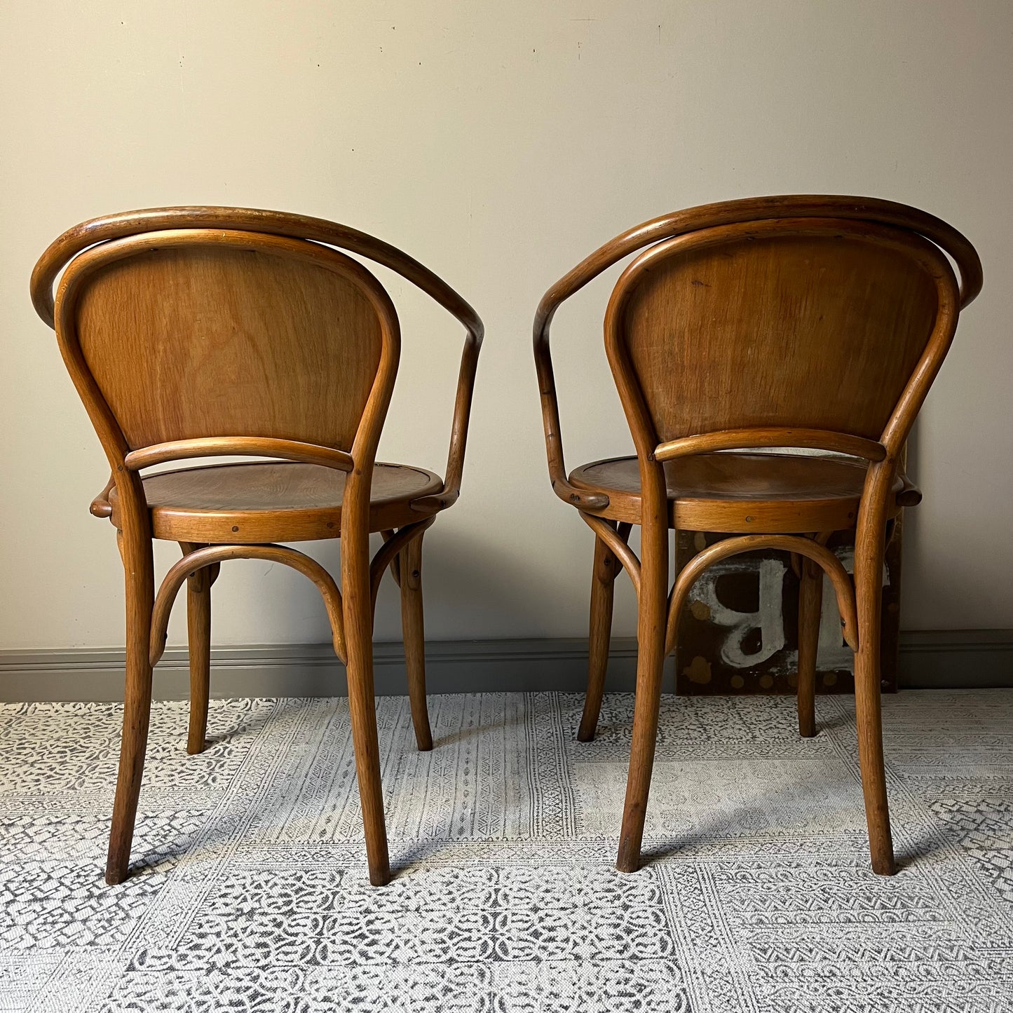 Pair of Bentwood Armchairs.