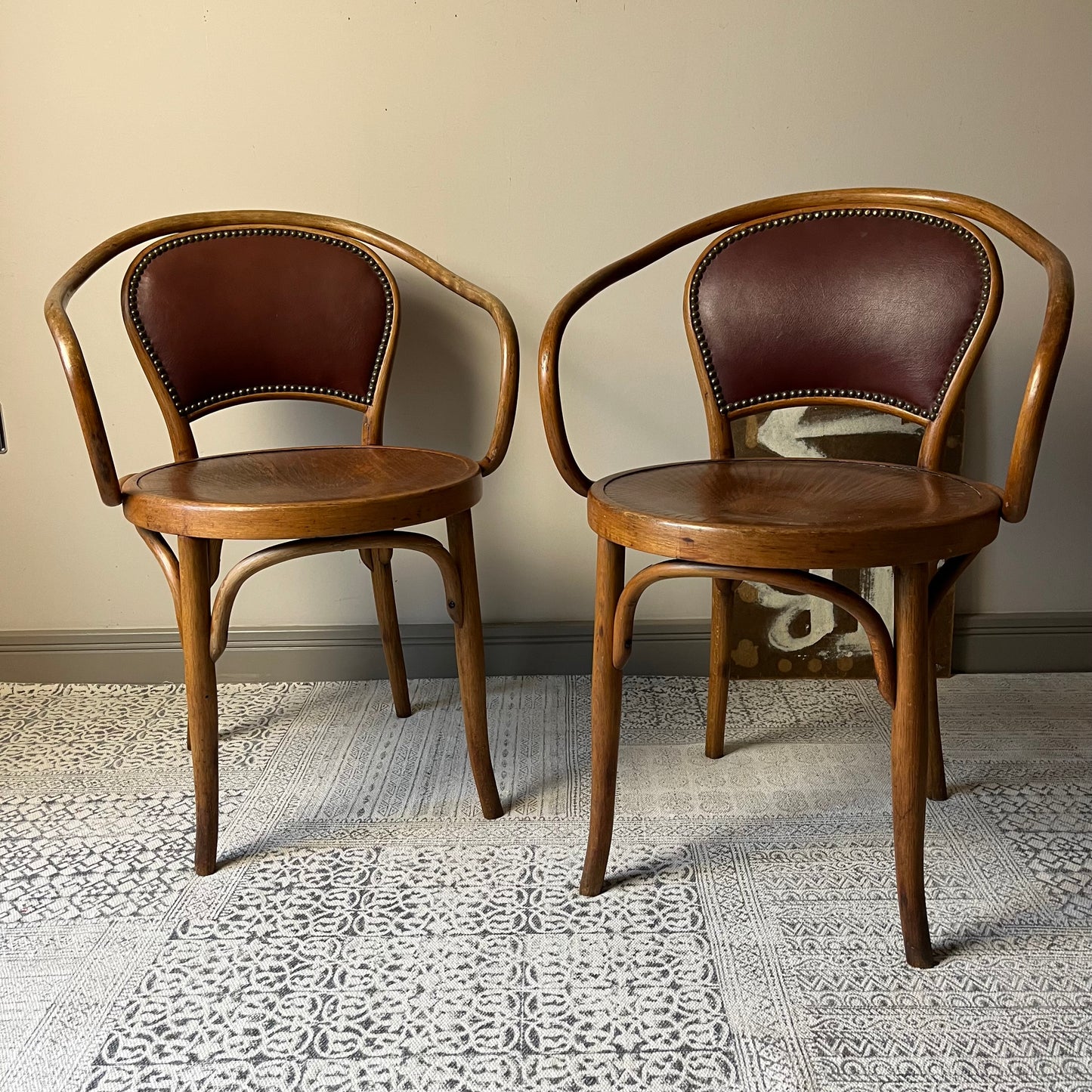 Pair of Bentwood Armchairs.