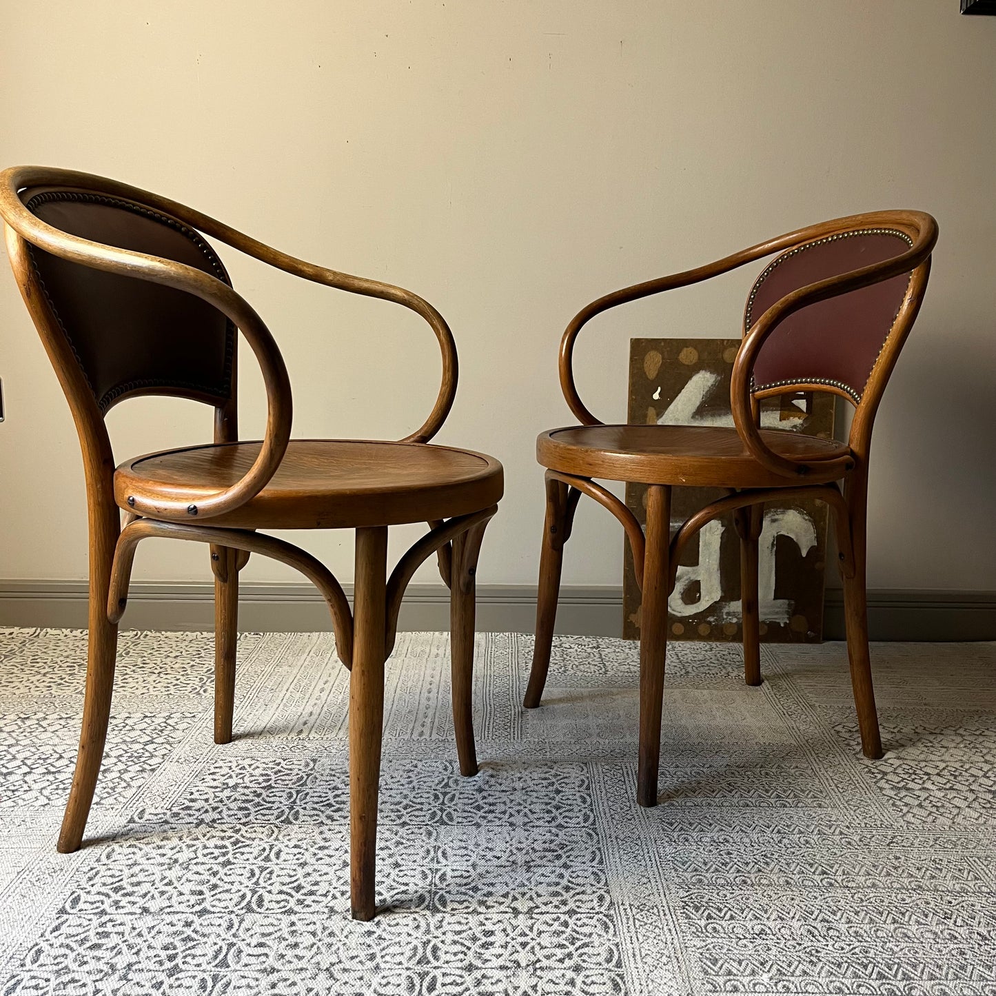 Pair of Bentwood Armchairs.