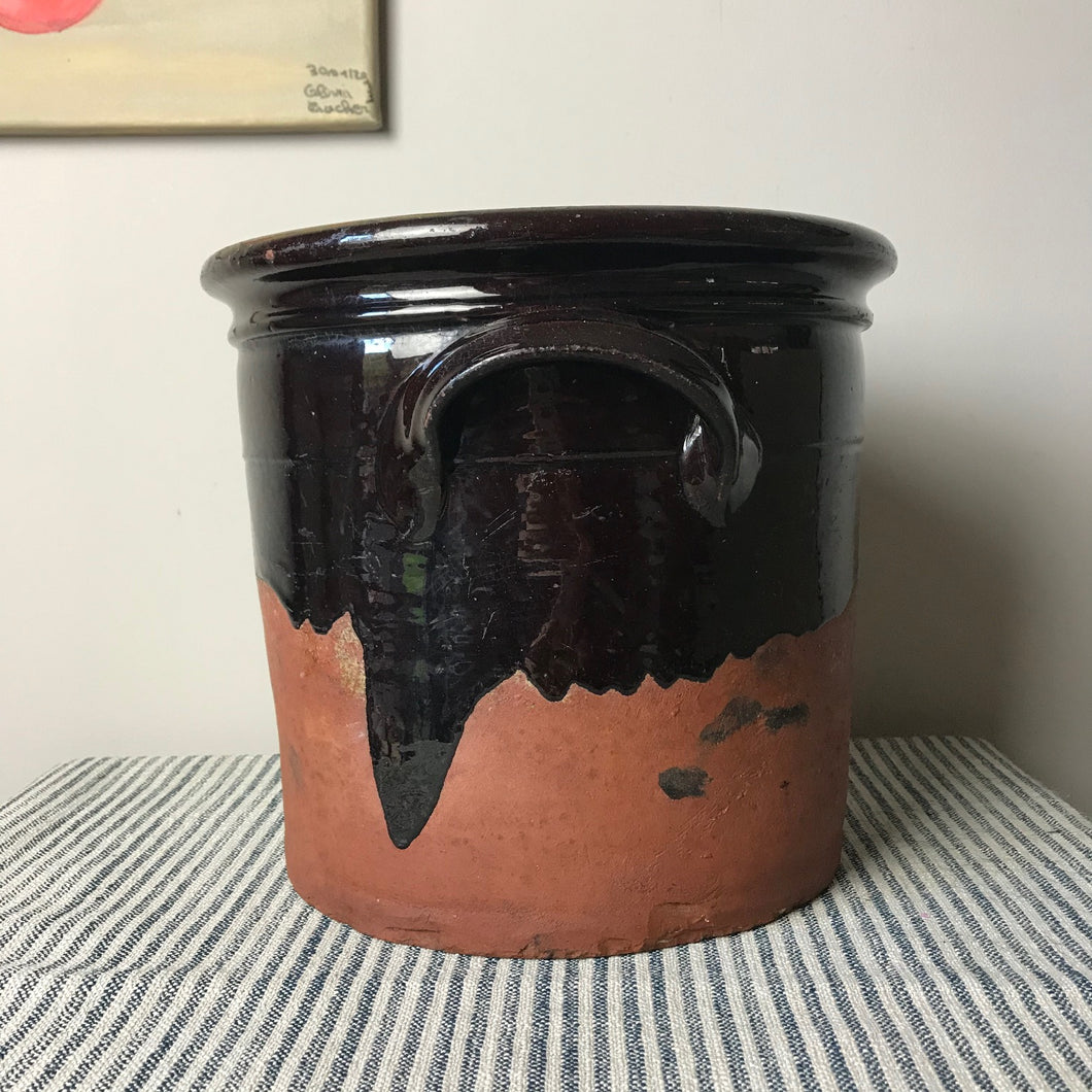 Treacle Glazed Terracotta Pot.