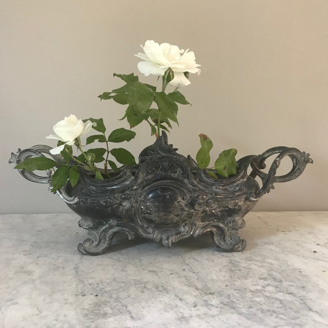 Beautiful Antique French Spelter Jardiniere.