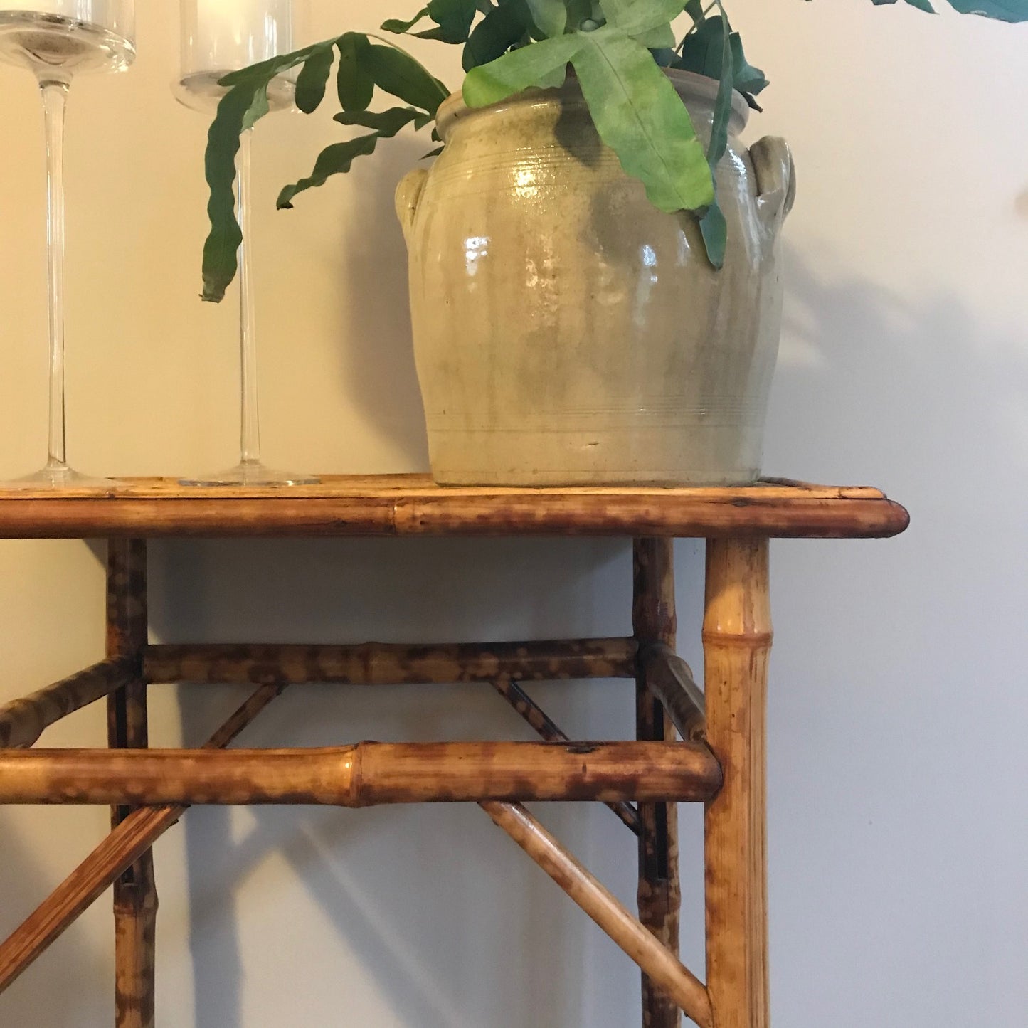 Tiger Bamboo Table.