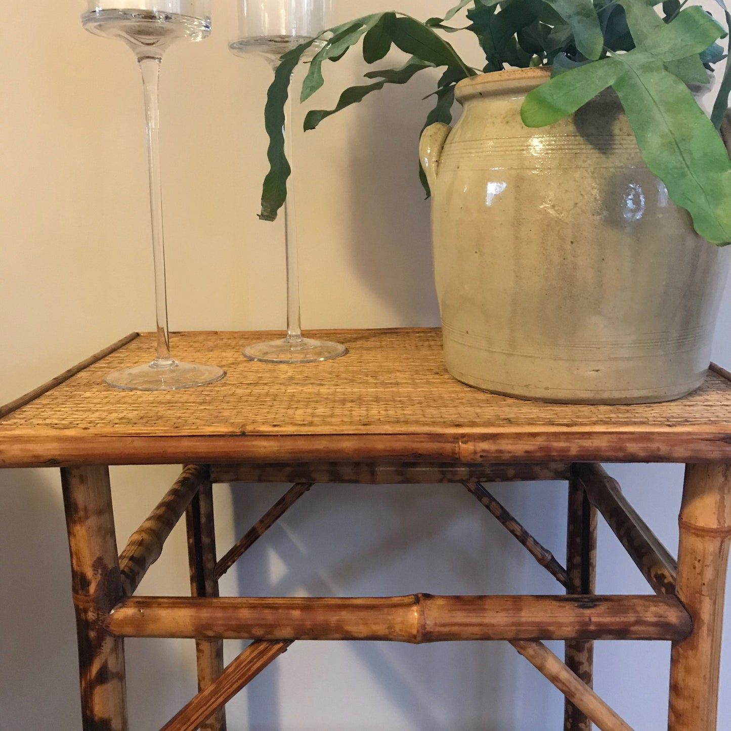 Tiger Bamboo Table.