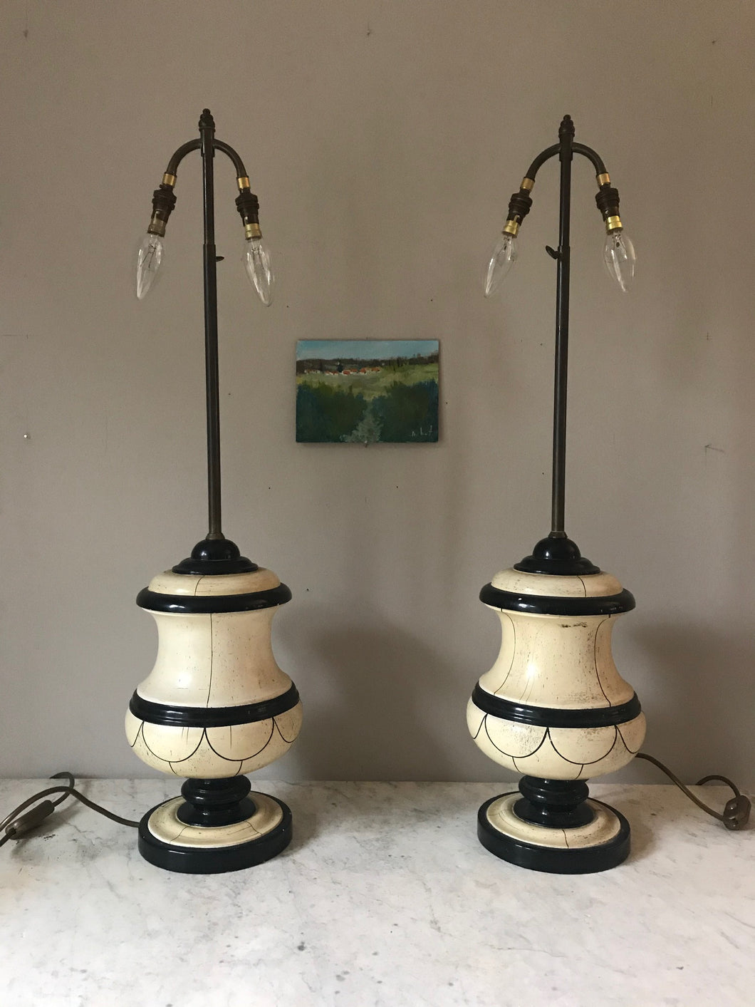 Pair of Art Deco Lamps.