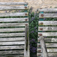 Load image into Gallery viewer, Super Pair Of Wood Slatted Chairs.

