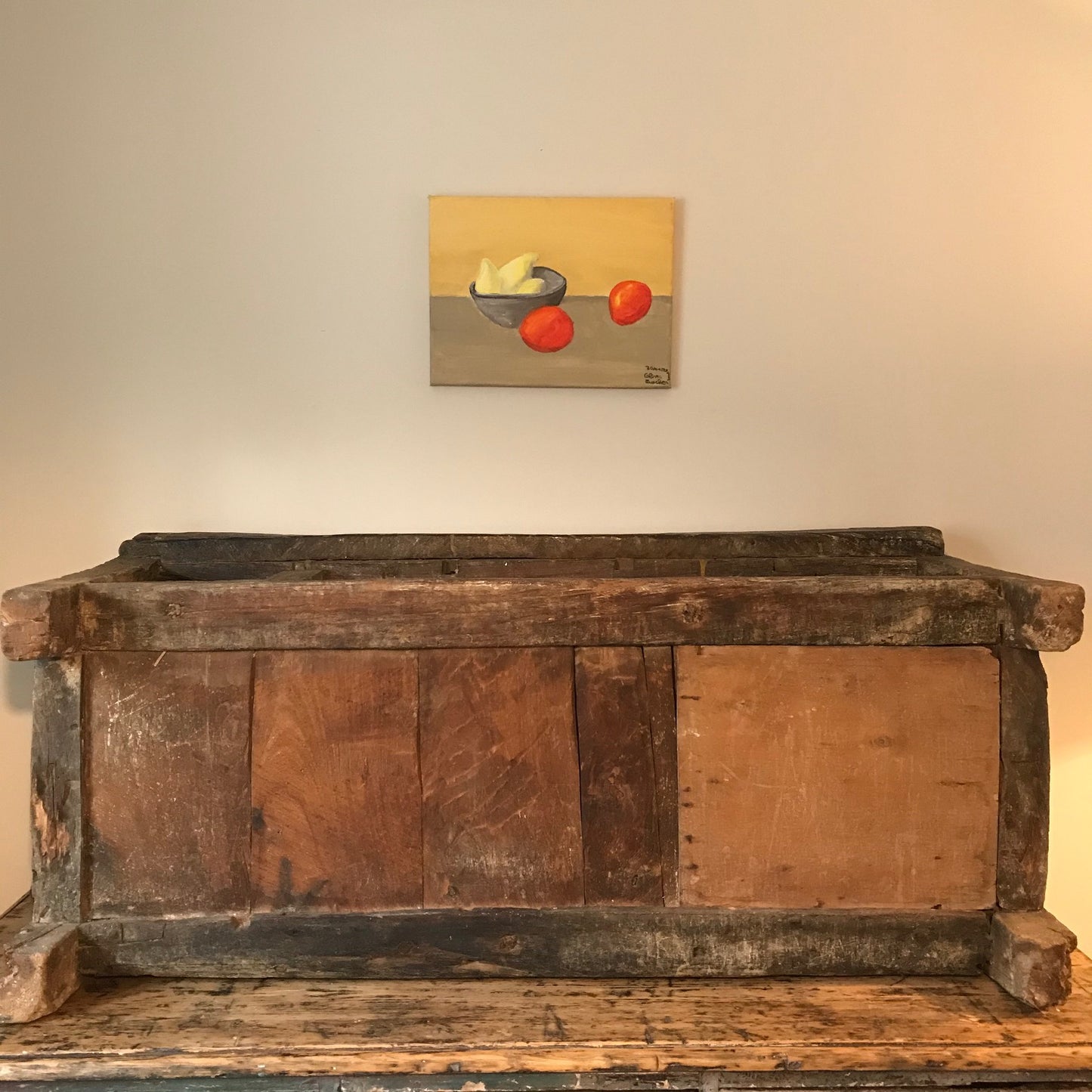 A Beautiful Hand Carved Indian Dowry Chest.