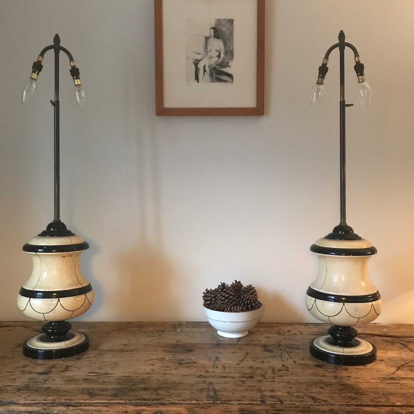 Pair of Art Deco Lamps.