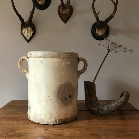 Italian Glazed Terracotta Preserving Pot.