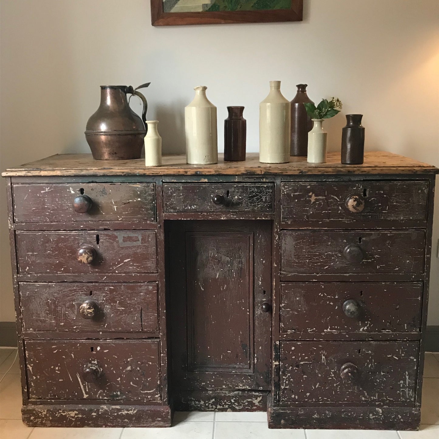 Country Chest Of Drawers.