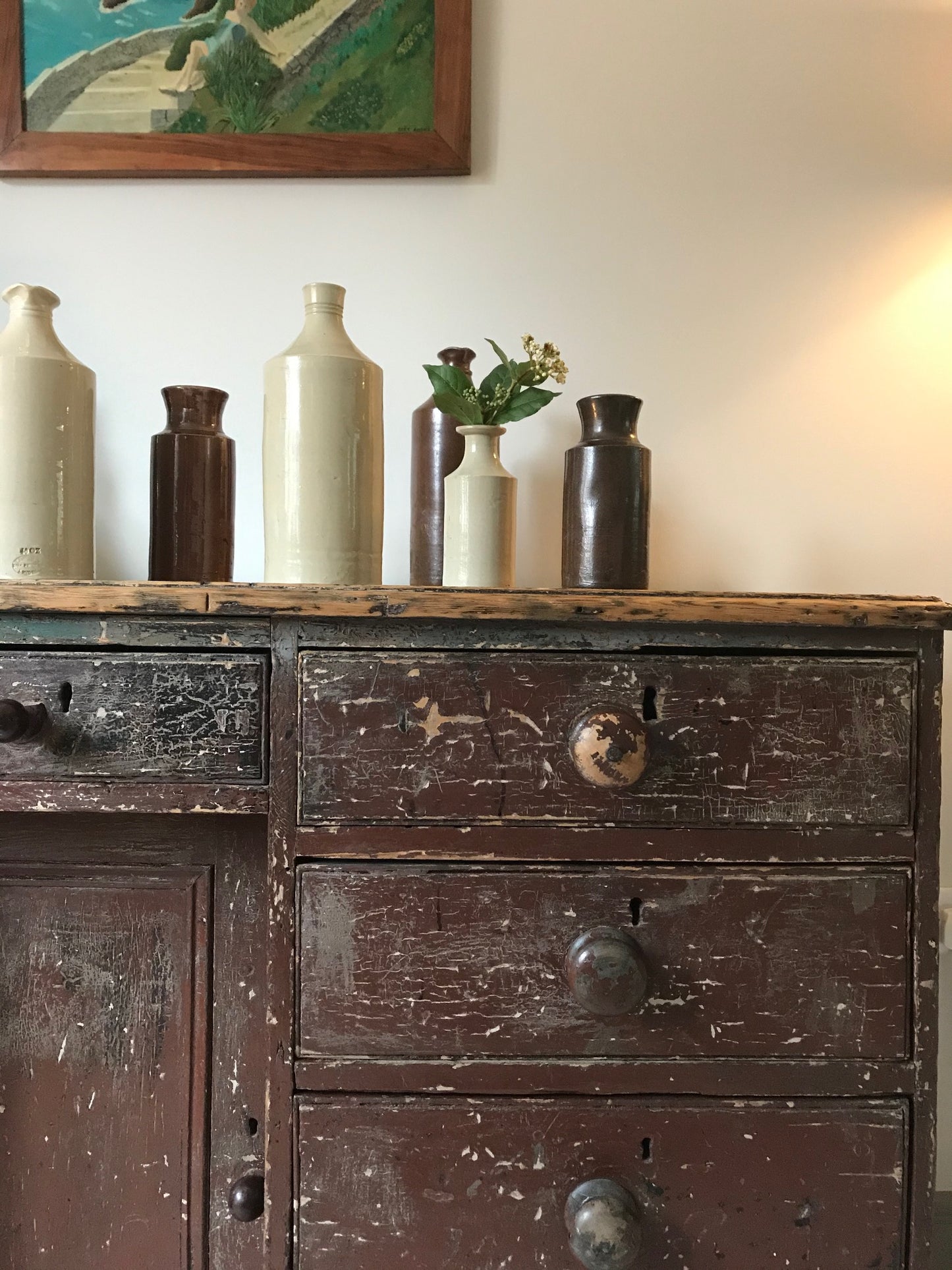 Country Chest Of Drawers.