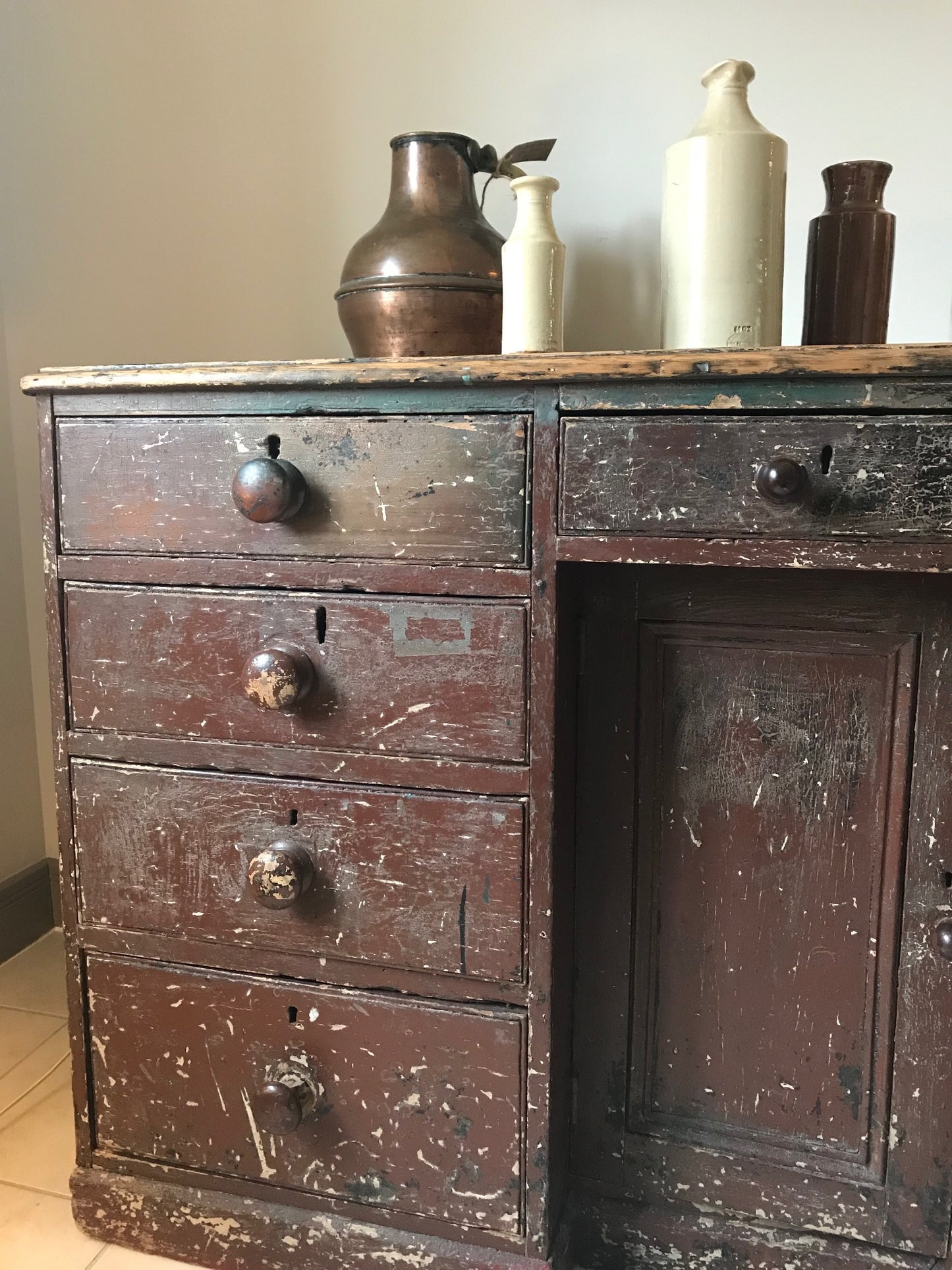 Country Chest Of Drawers.