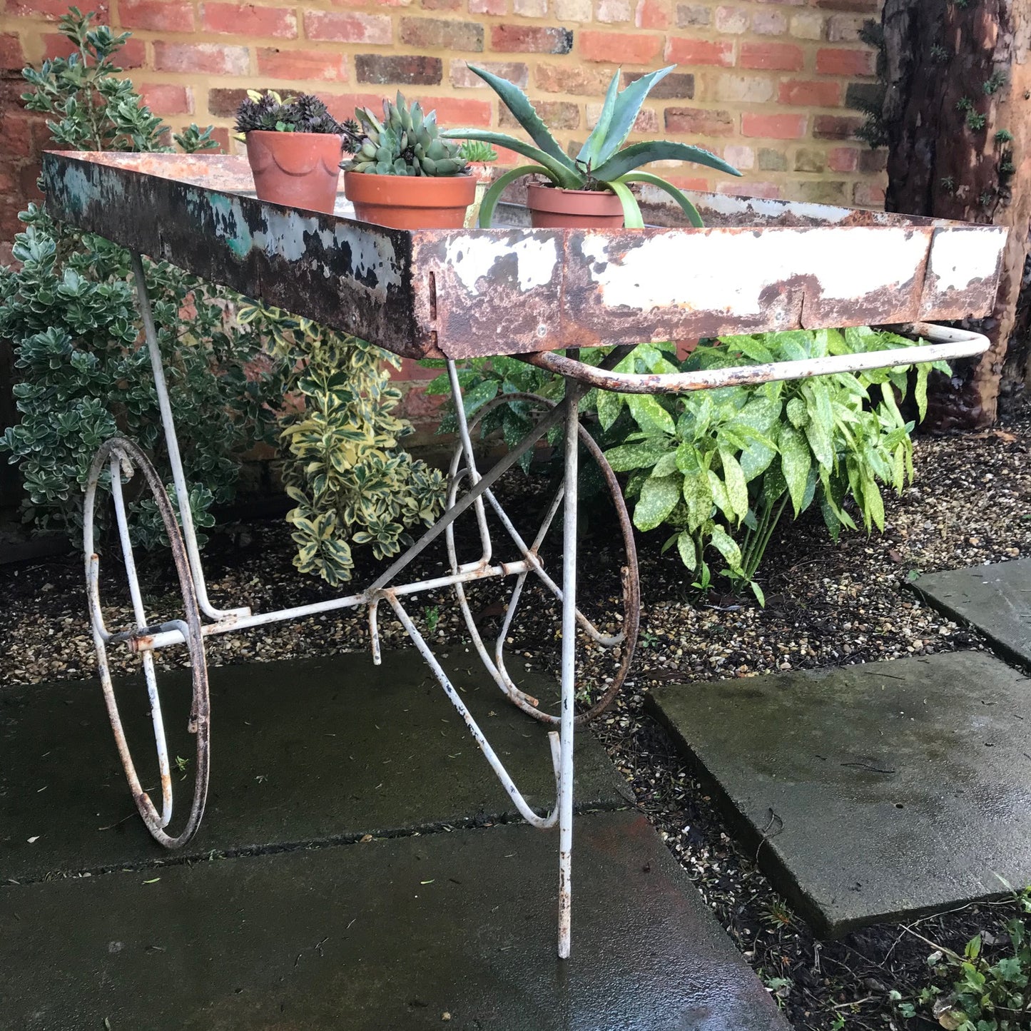 Vintage French Florists Trolley.