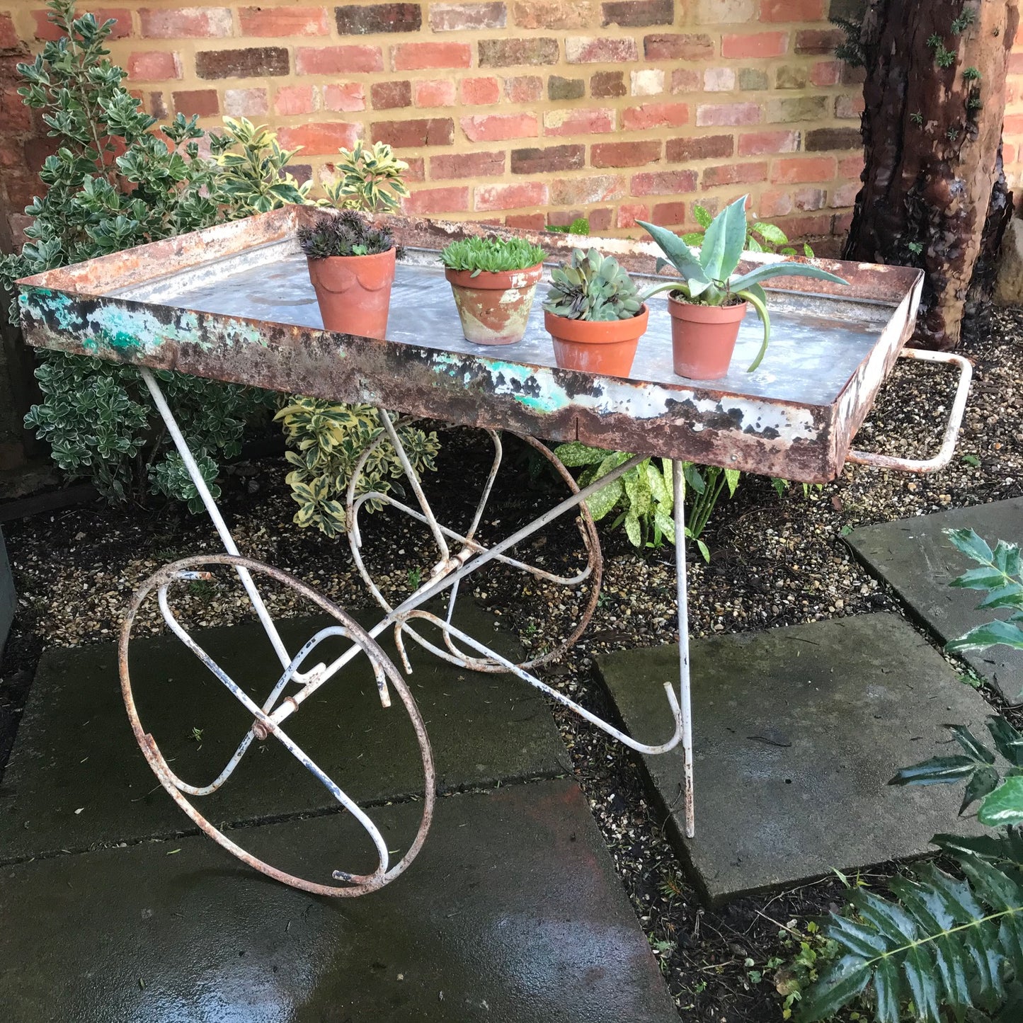 Vintage French Florists Trolley.