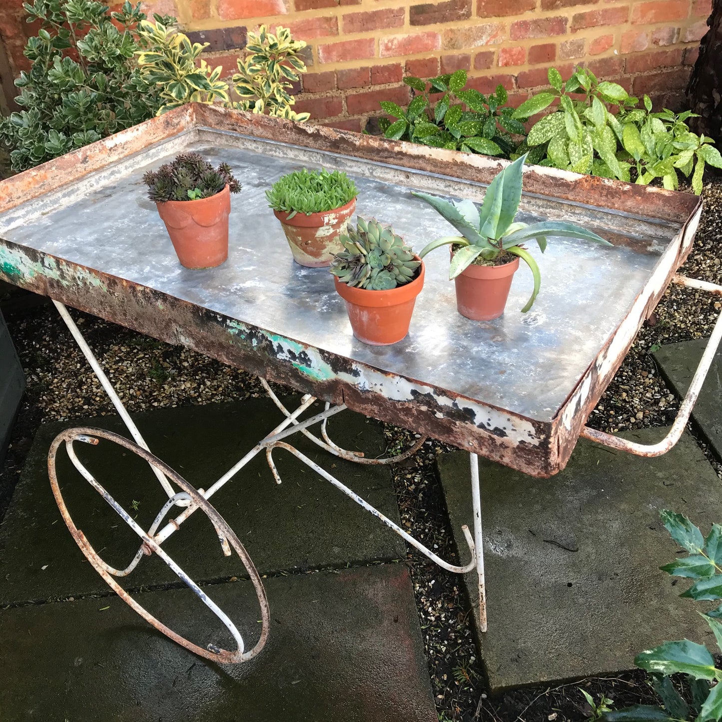 Vintage French Florists Trolley.