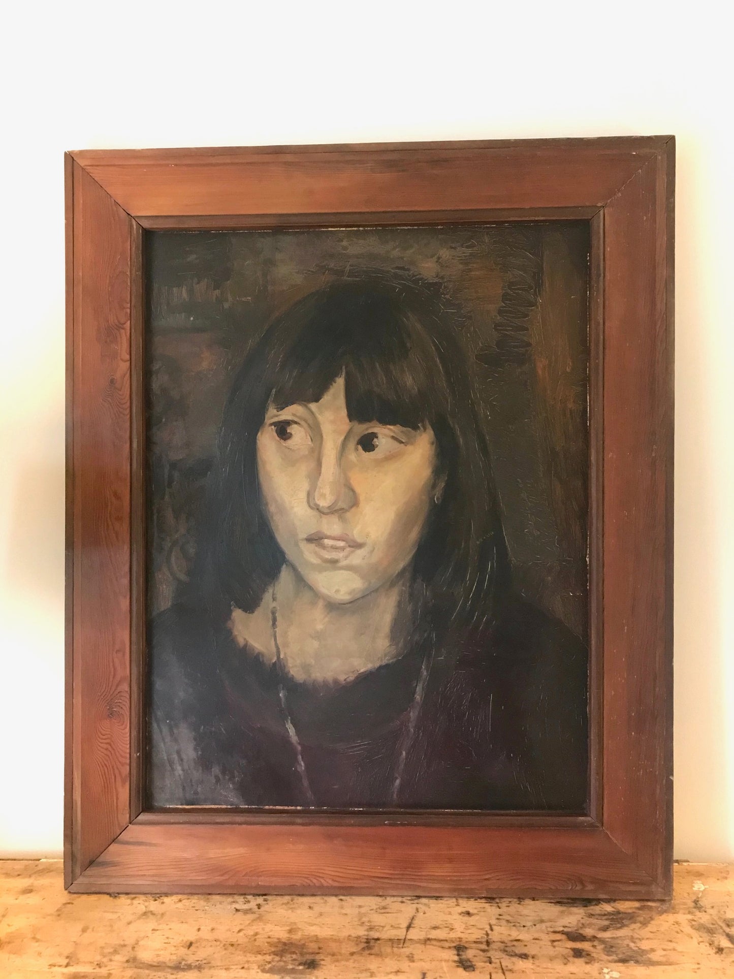 Large Mid Century Portrait.