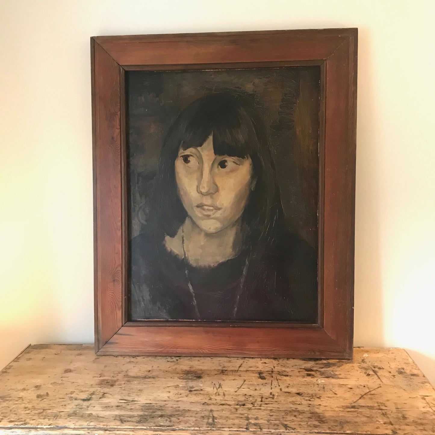 Large Mid Century Portrait.