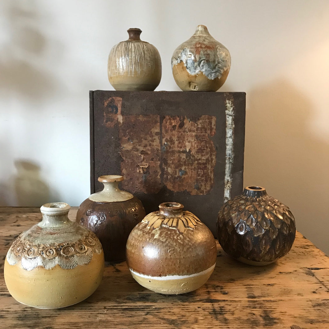A Collection Of Studio Pottery Vases.