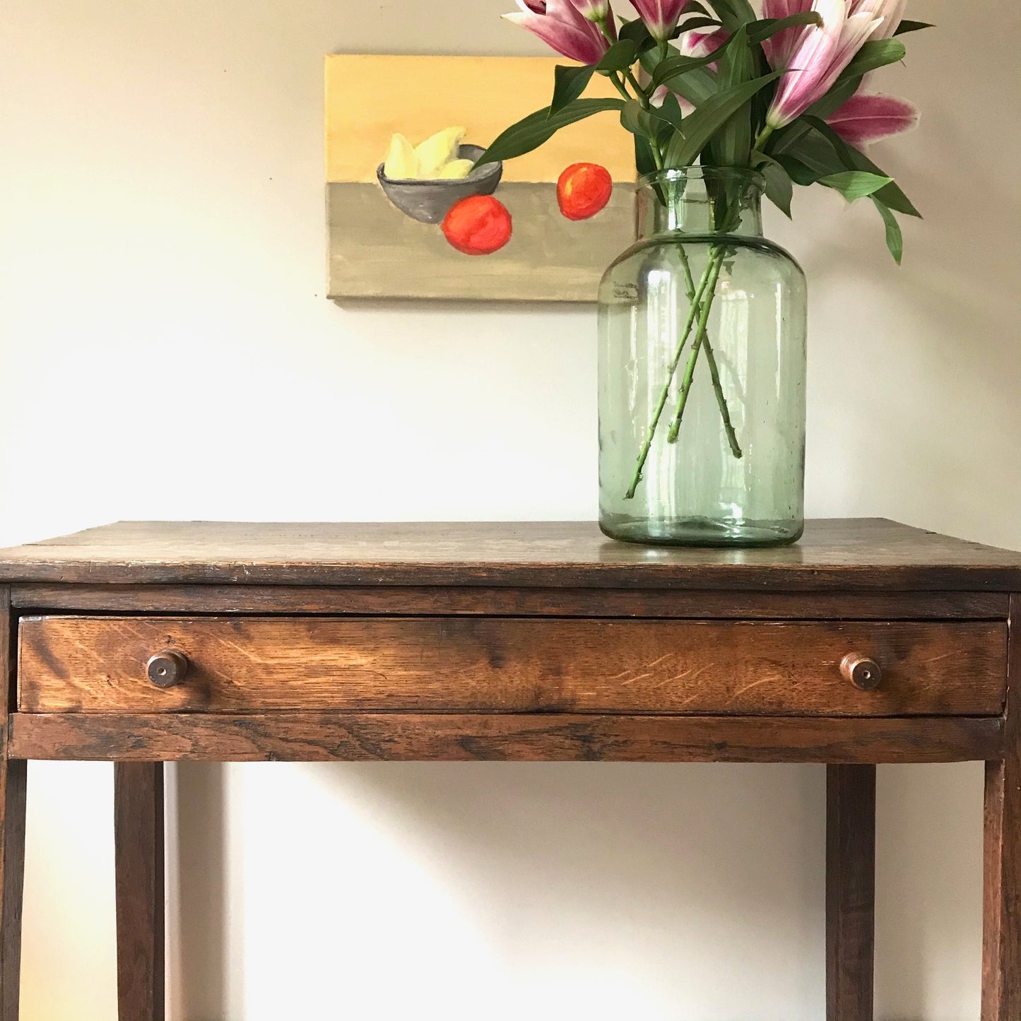Oak Country Side Table.