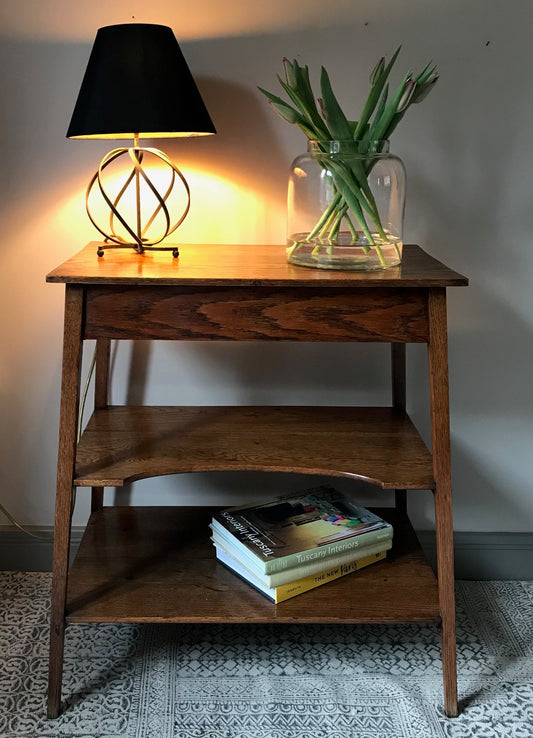 Arts and Crafts Oak Side Table.