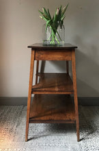 Load image into Gallery viewer, Arts and Crafts Oak Side Table.
