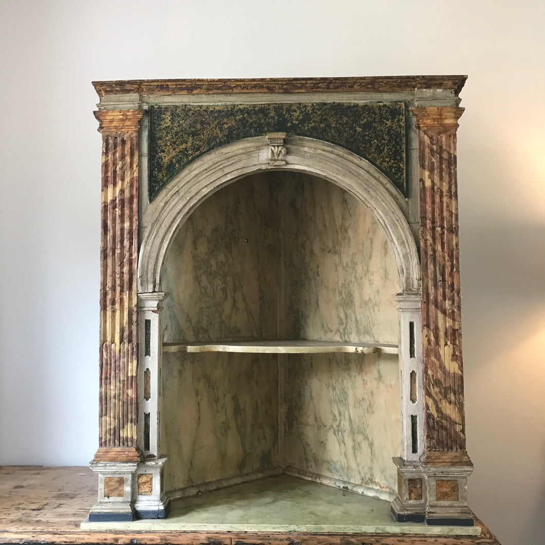 Faux Marble Cabinet.