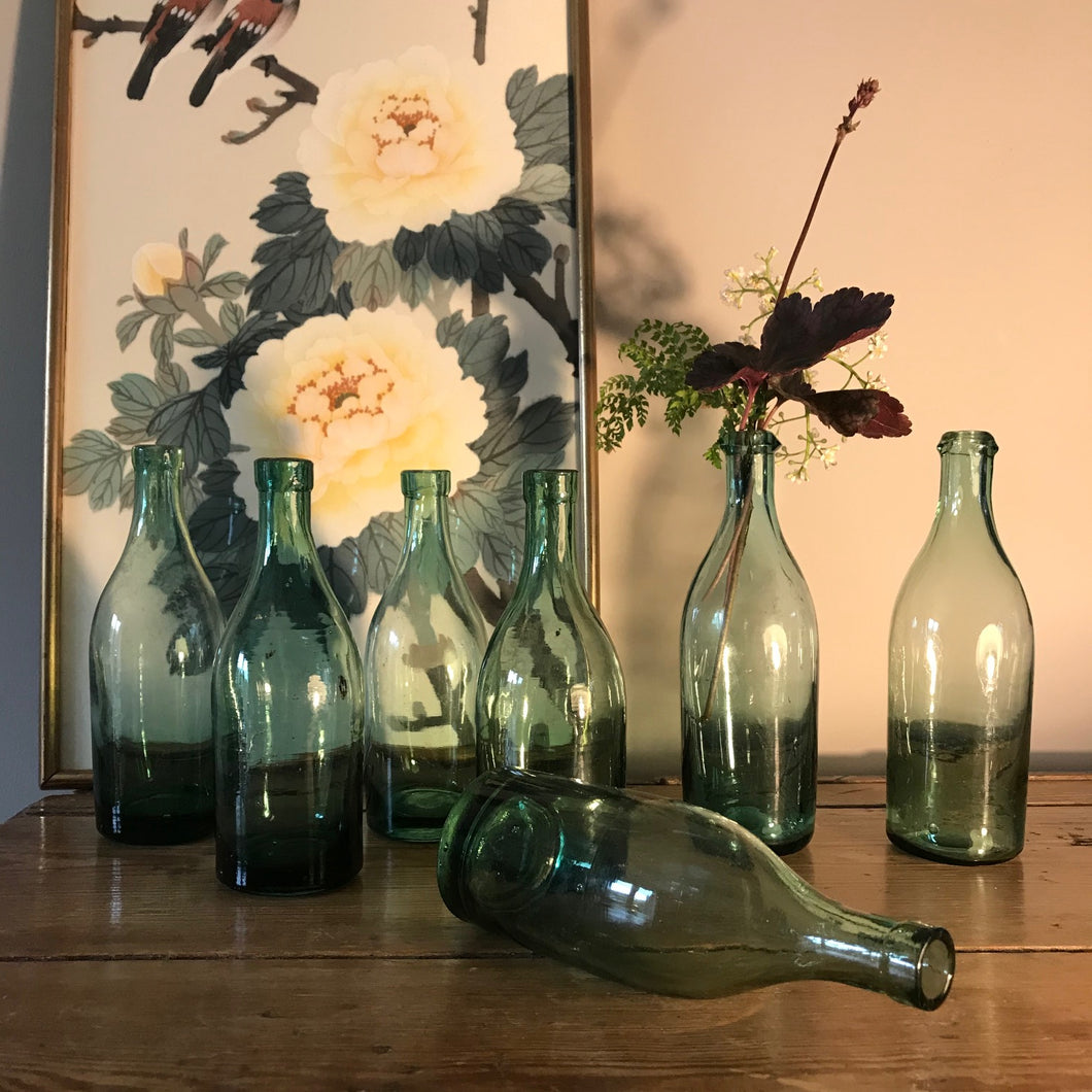 Seven French Brasserie Bottles.