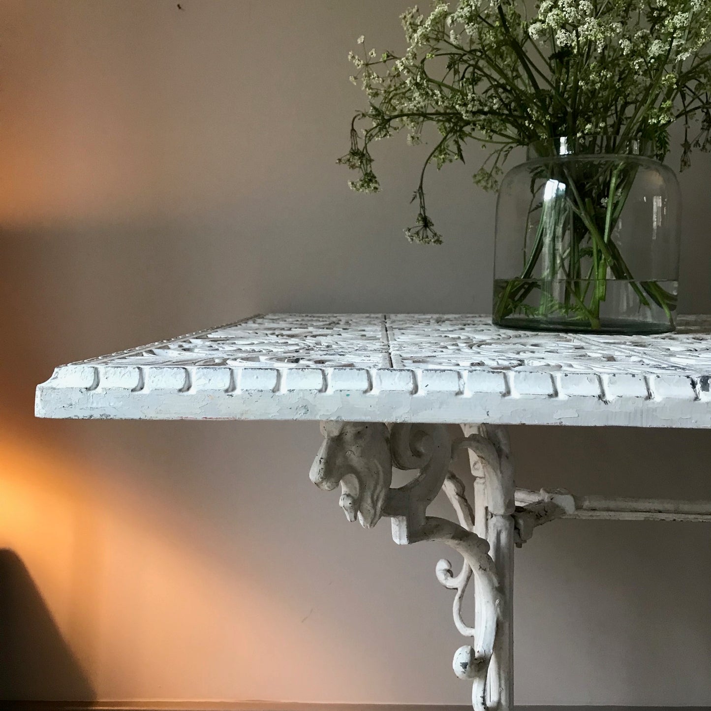 Vintage Cast Aluminium Garden Table.
