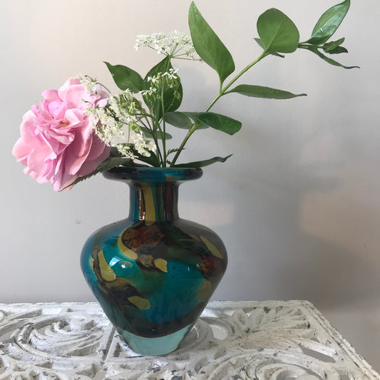 Maltese Tiger Glass Vase.