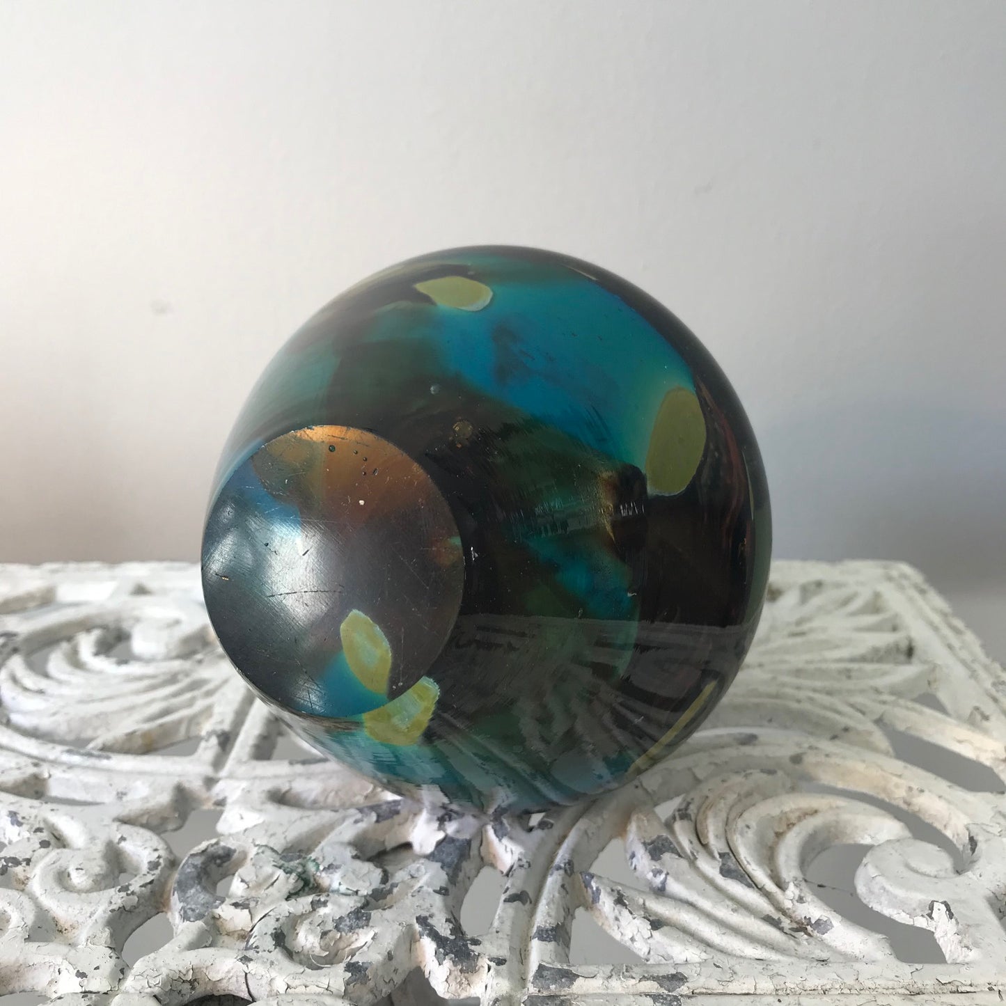 Maltese Tiger Glass Vase.