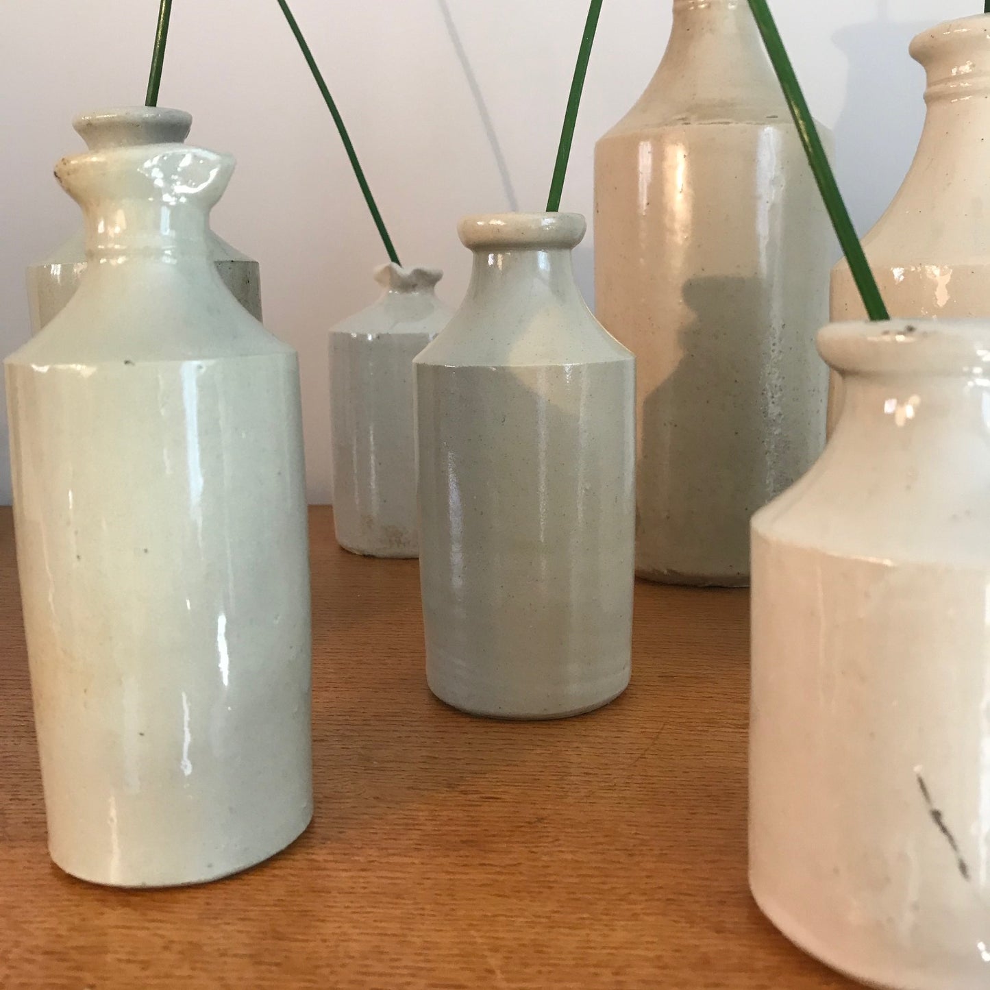 A Collection Of Stoneware Pots.