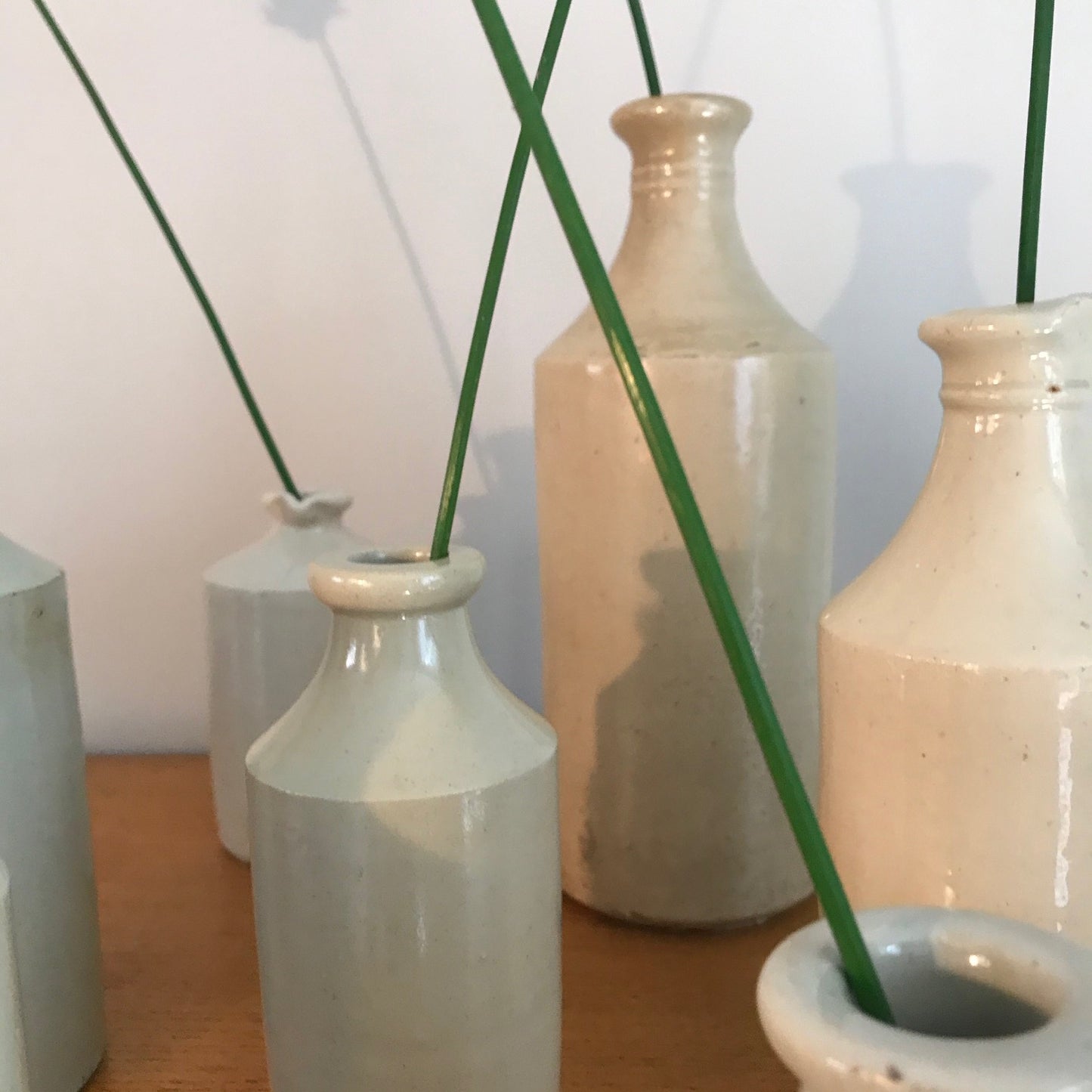 A Collection Of Stoneware Pots.