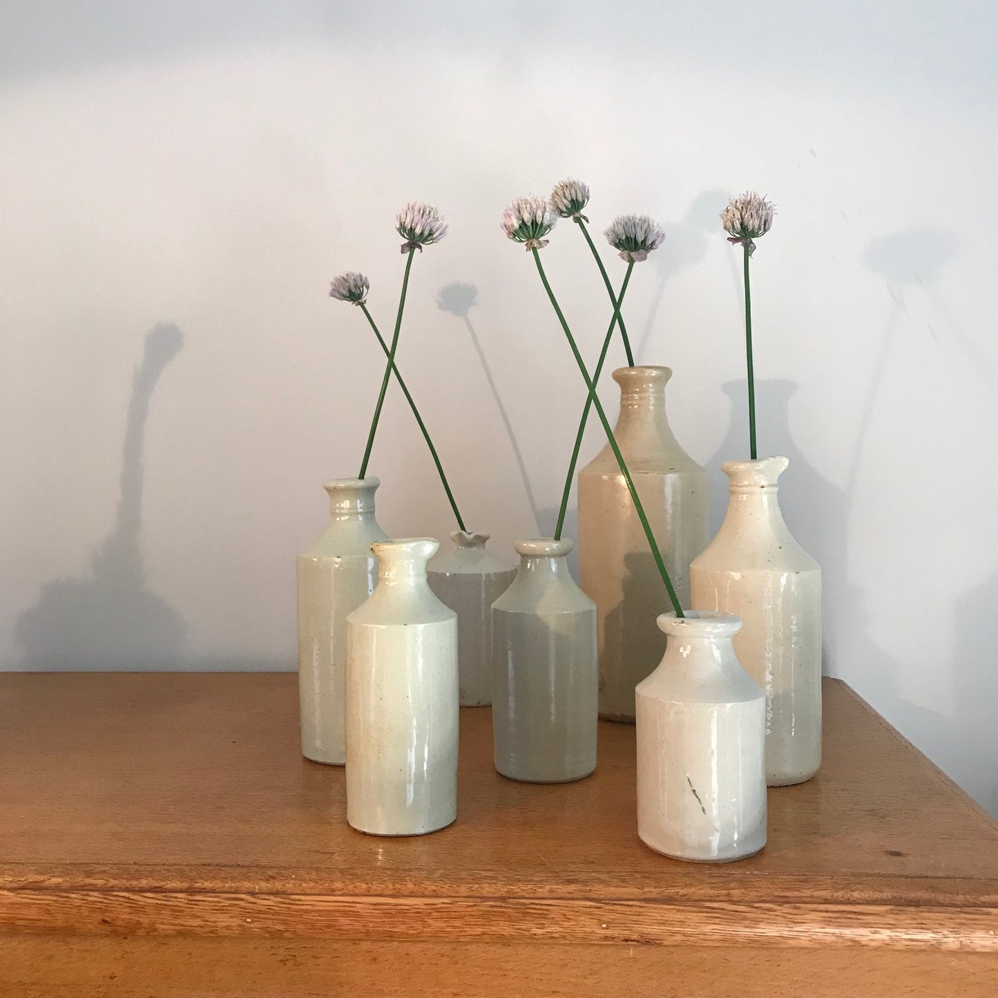 A Collection Of Stoneware Pots.