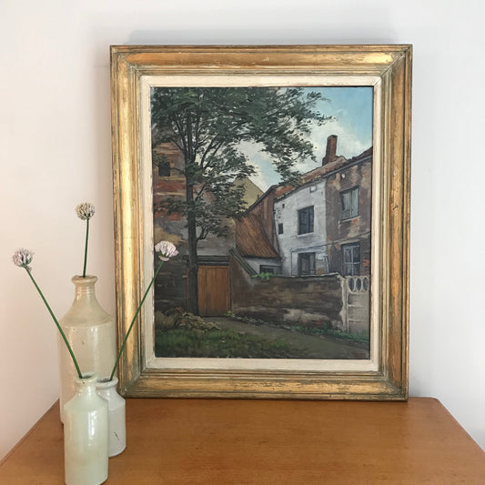 French Oil On Canvas