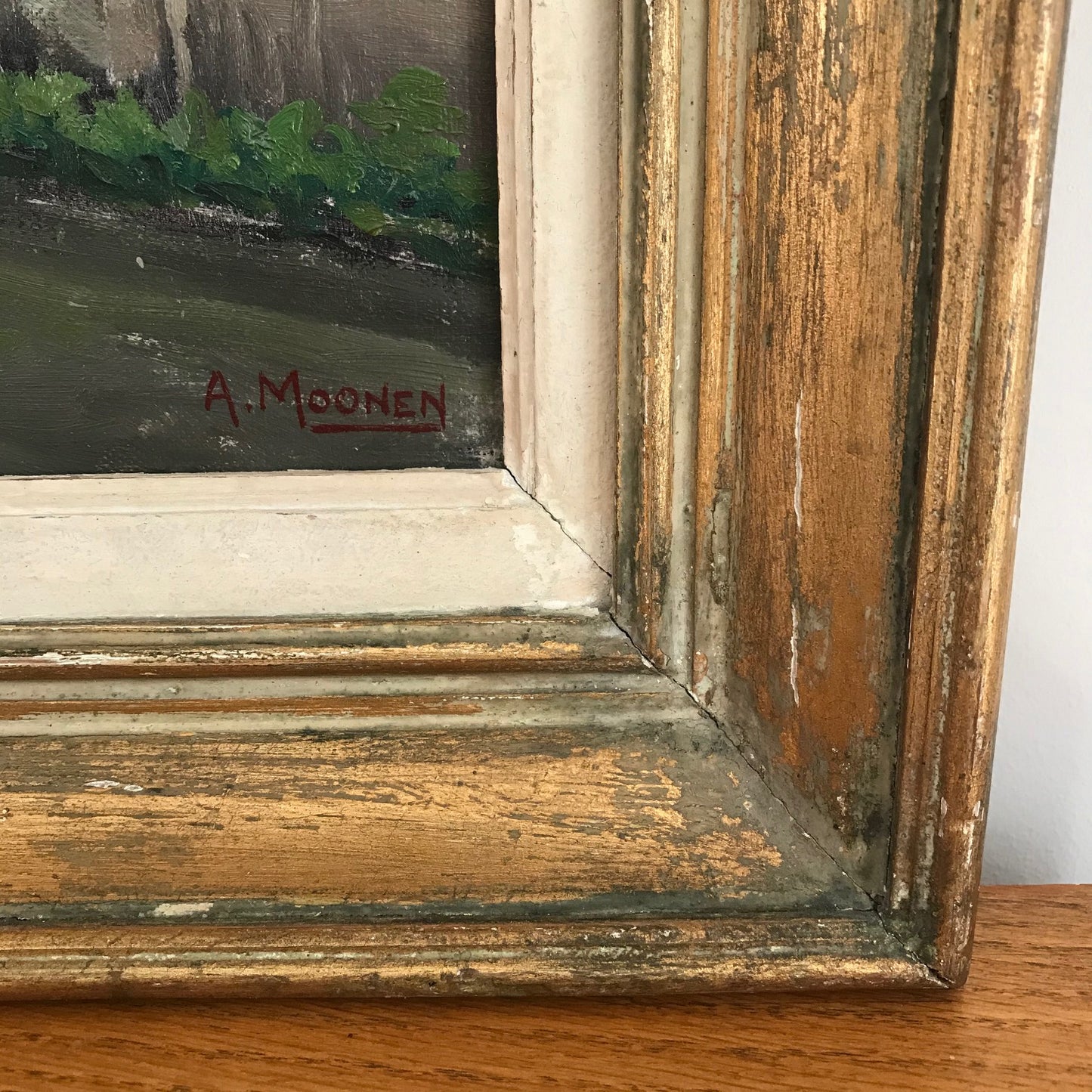 French Oil On Canvas