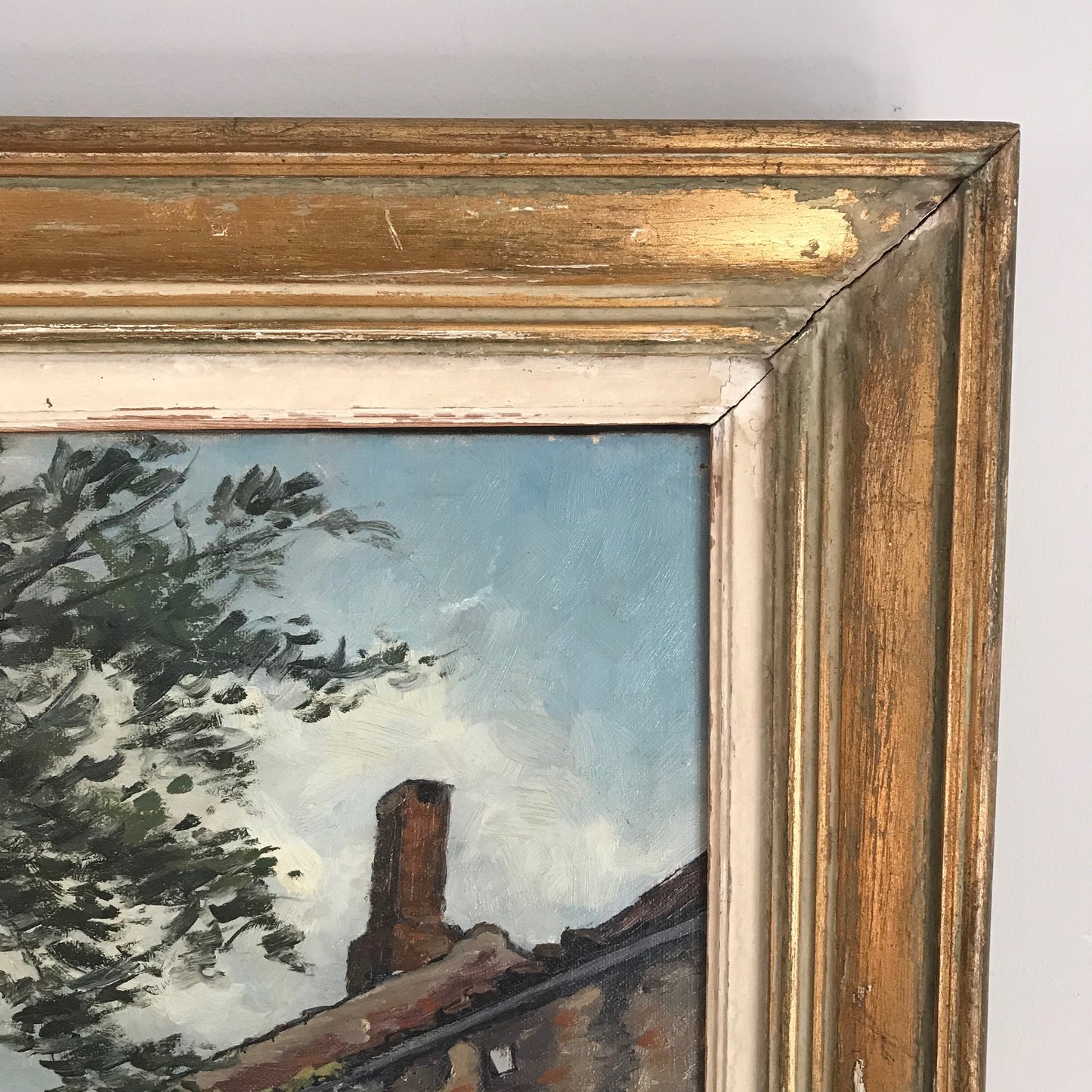 French Oil On Canvas