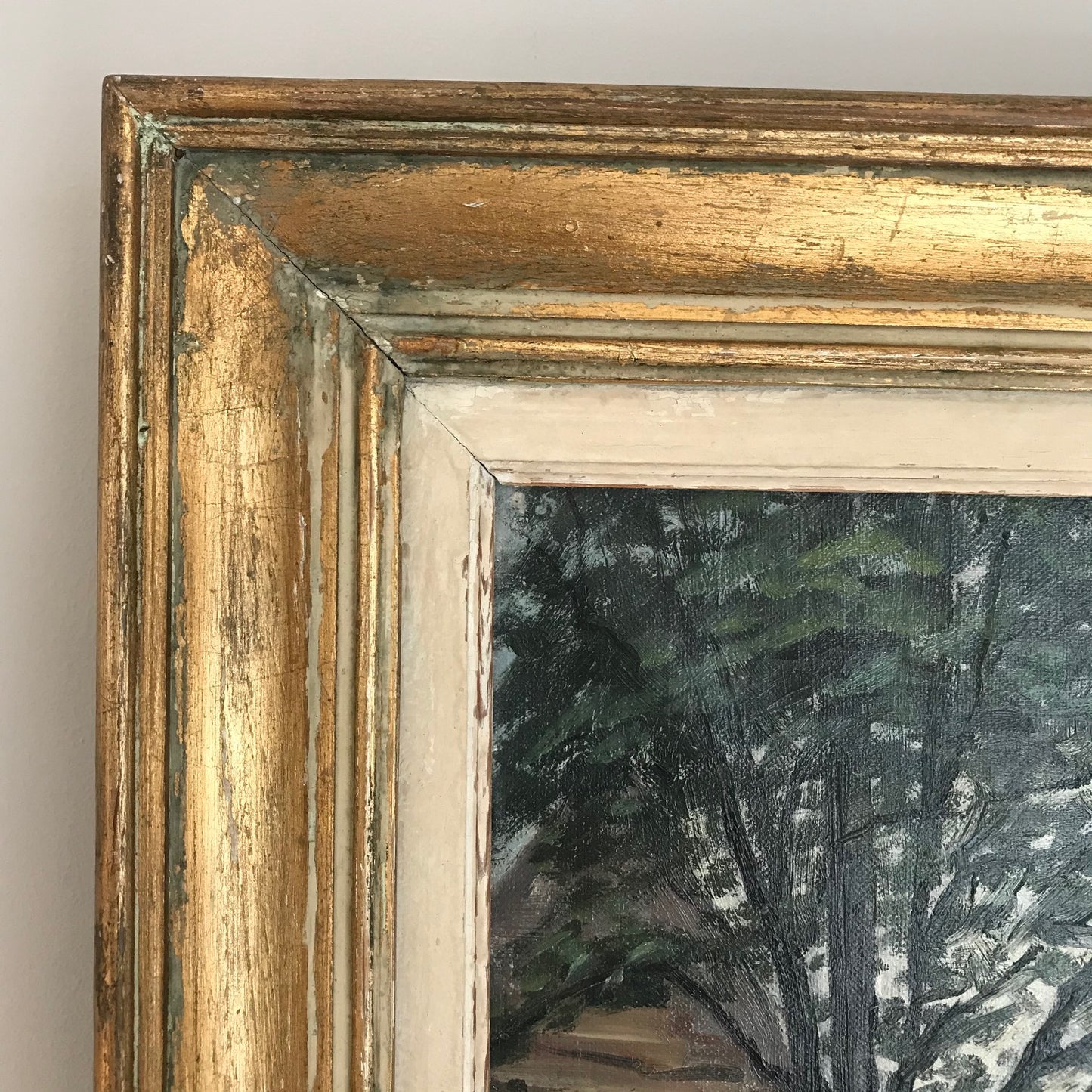 French Oil On Canvas