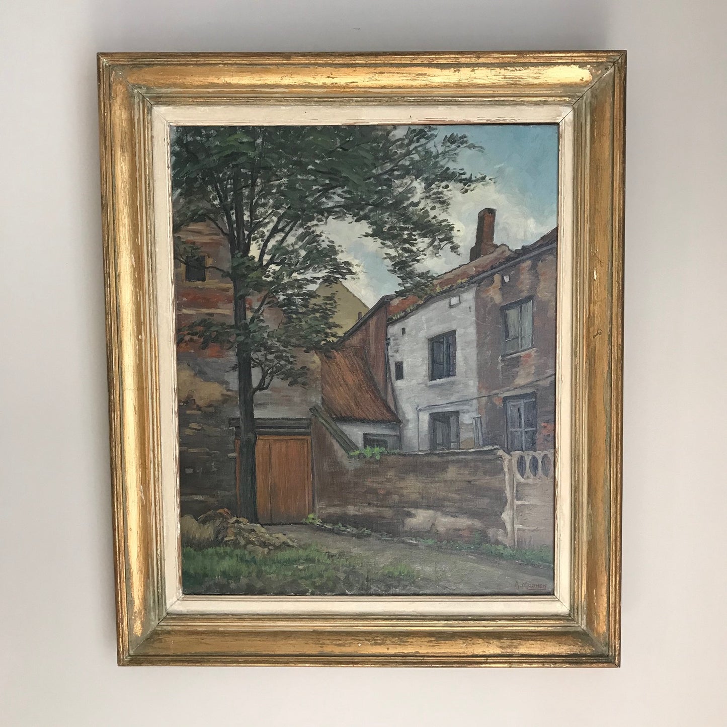French Oil On Canvas