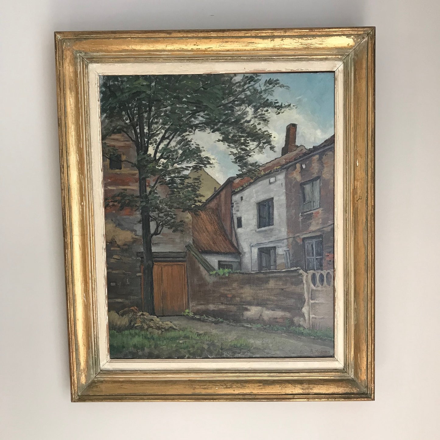 French Oil On Canvas
