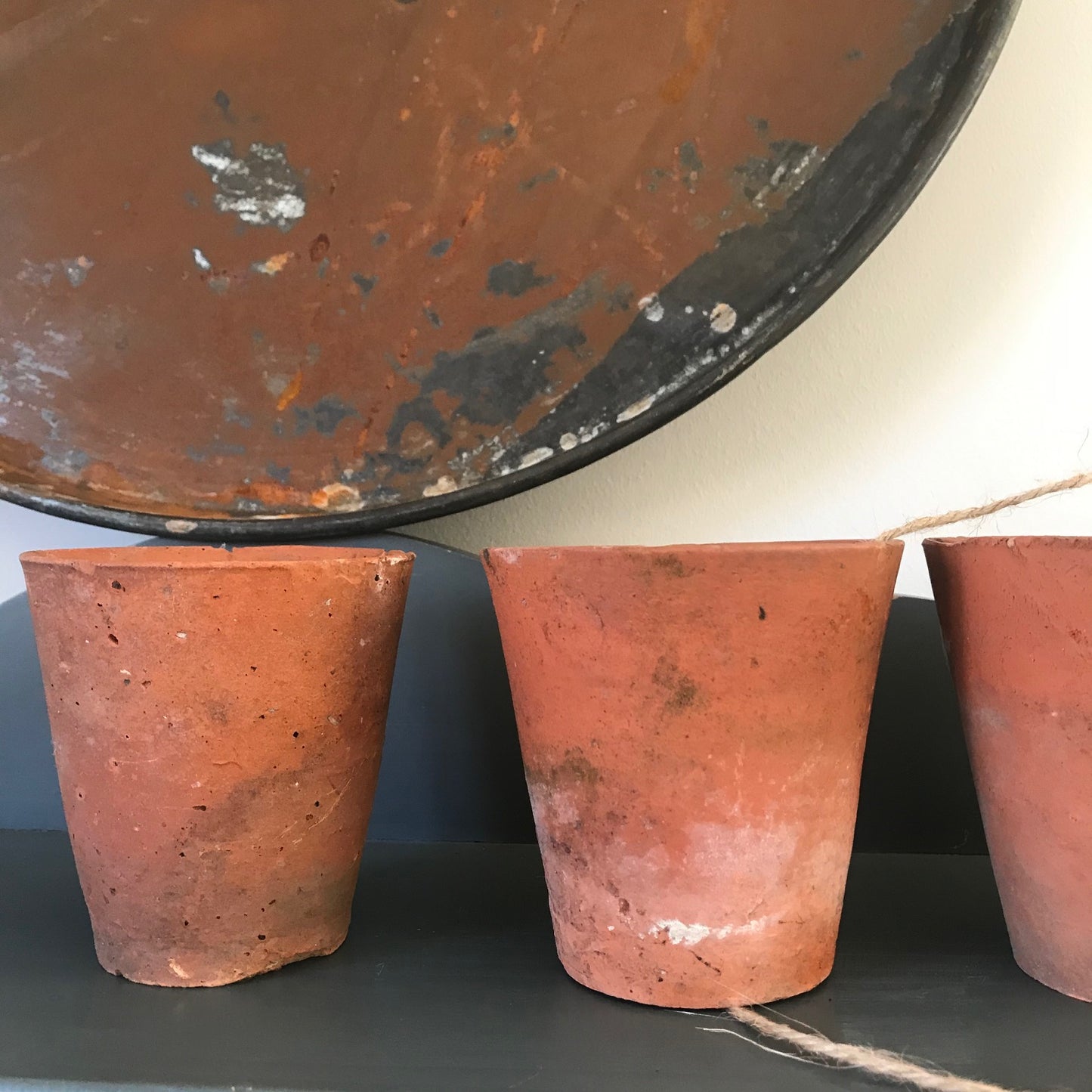 Set of Four Terracotta Pots.