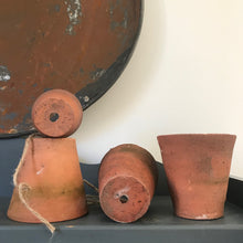 Load image into Gallery viewer, Set of Four Old Terracotta Pots.
