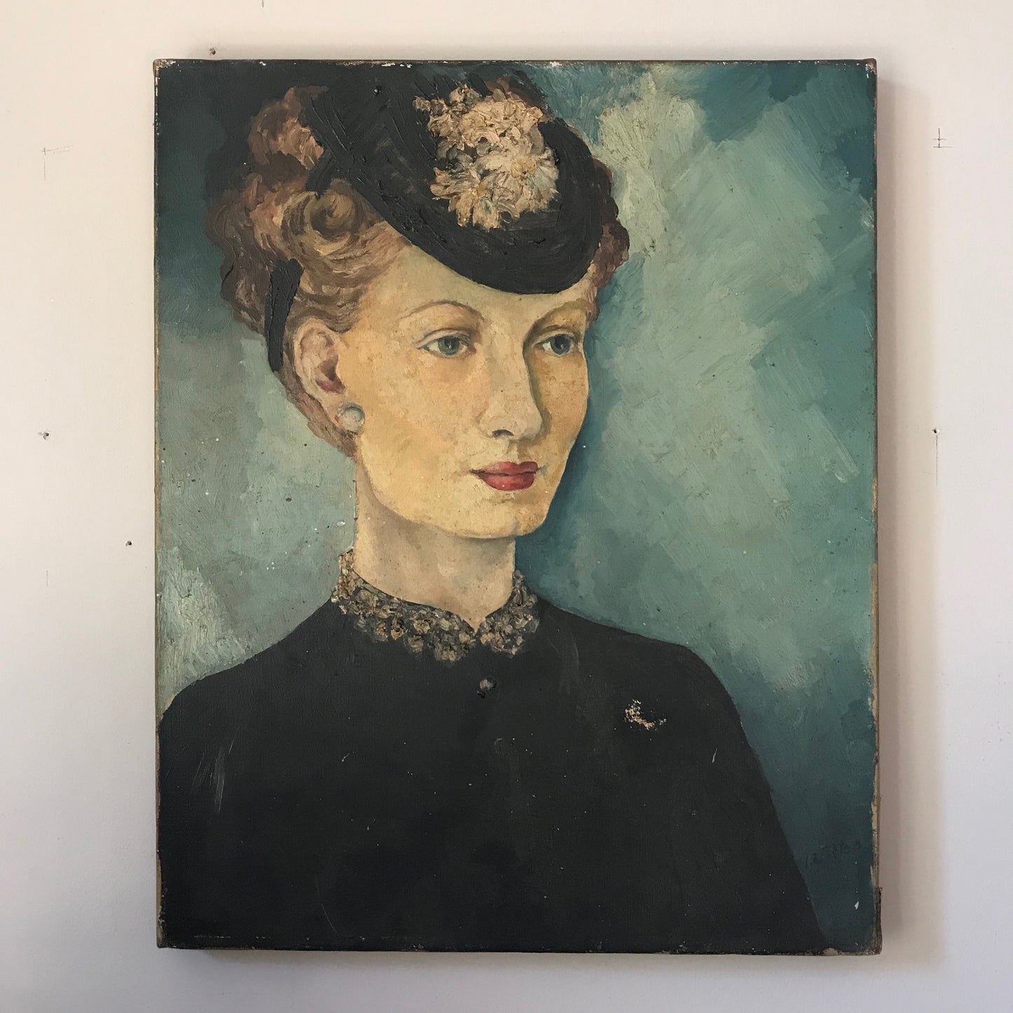 French School Oil On Canvas.