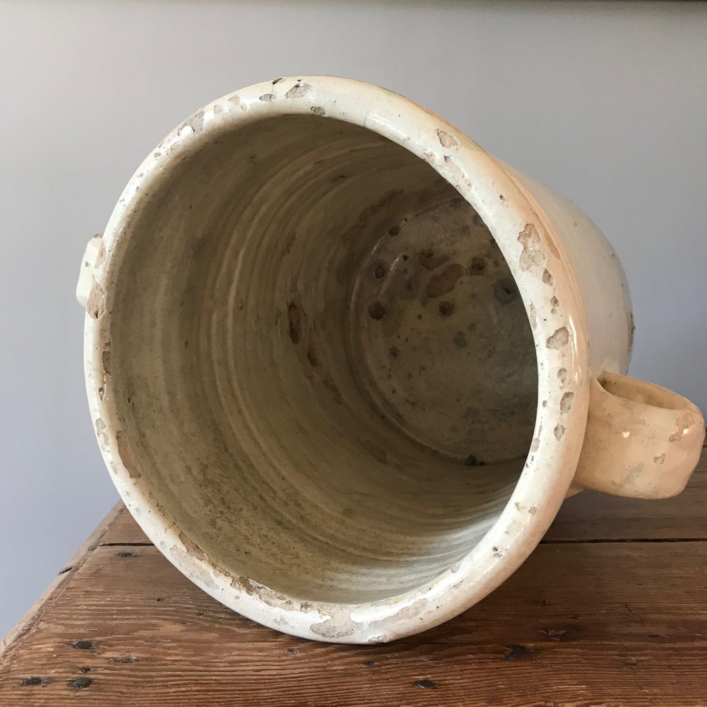 Italian Glazed Terracotta Preserving Pot.