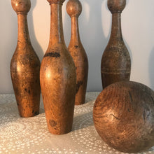 Load image into Gallery viewer, Set Of Six Wood Skittles.
