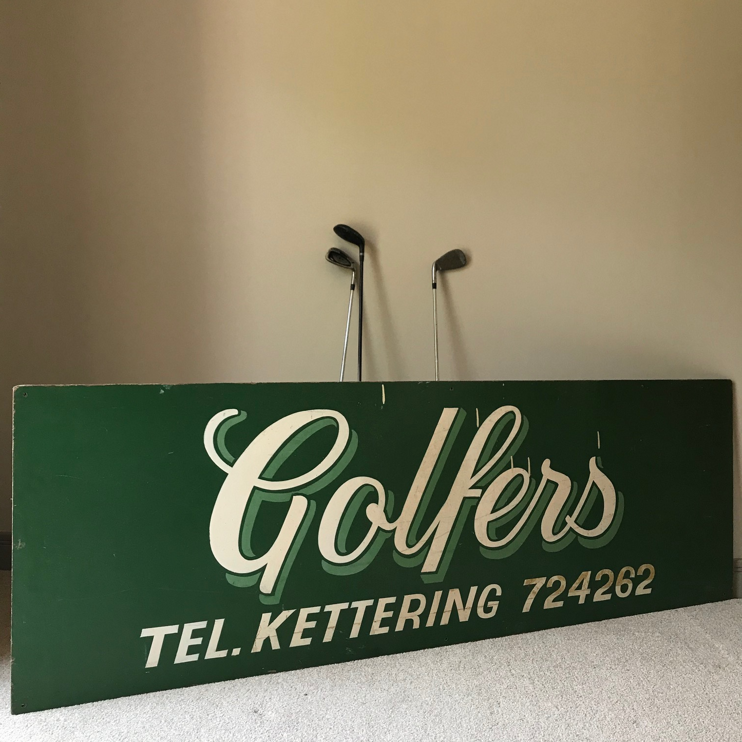 Vintage Golf Club Sign.